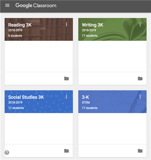Google Classrooms 